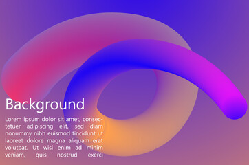 Fluid Gradient  Background. Awesome Colorful Background. Editable Vector. EPS10 