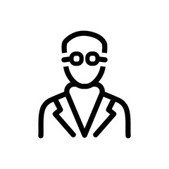 Doctor Line Icon - Vector Illustration