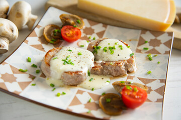 Premium pork sirloin with cheese cream