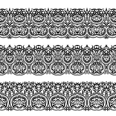 Abstract ethnic nature seamless line art stripes