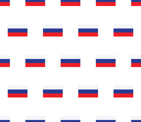 Russian flag seamless pattern.  Russia flag texture vector 