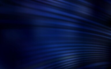 Dark BLUE vector backdrop with curved lines. Colorful abstract illustration with gradient lines. New composition for your brand book.