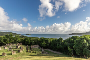 Fototapeta na wymiar Ocean view in Trinite, Martinique, France