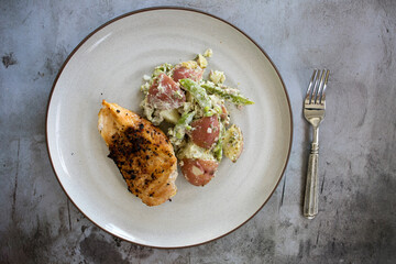 Grilled Chicken with Potato Salad