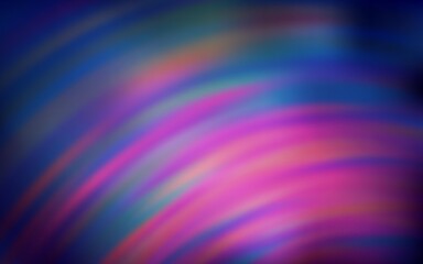 Dark Purple vector layout with bent lines. Glitter abstract illustration with wry lines. A new texture for your  ad, booklets, leaflets.