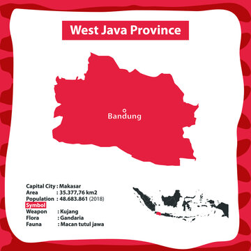 West Java Province Map of Indonesia Country