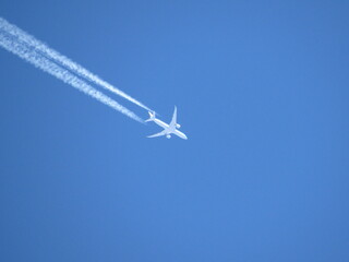 airplane in the sky