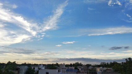 clouds over the city