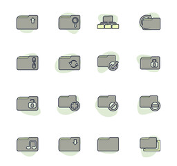 Folder icons set