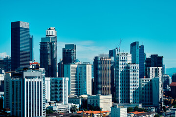Naklejka premium Skyscrapers in Kuala Lumpur