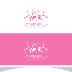 Yoga Logo Design Vector Illustration