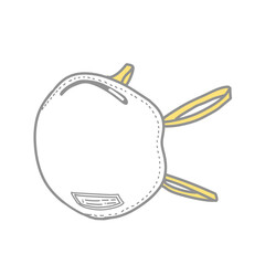 使い捨ての白い簡易防じんマスク