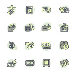 Money icon set