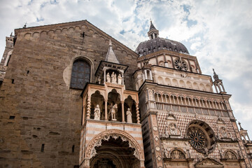 Fototapeta na wymiar Cathedral of Santa Maria Maggiore in Bergamo. Lombardy. Italy