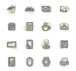 Office icons set