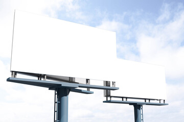 Billboard mockup 3d rendering for scene creator