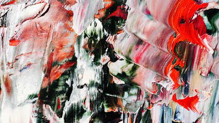 Colorful abstract background wallpaper. Modern motif visual art.  Mixtures of oil paint. Trendy...