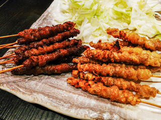 鶏皮の焼鳥