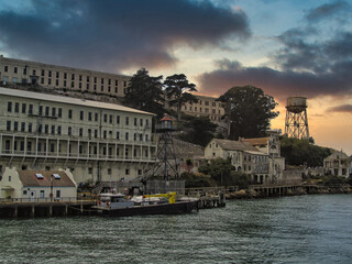 Alcatraz Prison. An Island Prison In San Francisco Bay. USA