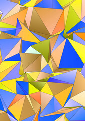 Abstract Low-Poly background. triangulated texture. Design 3d. Polygonal geometrical pattern. Triangular modern style