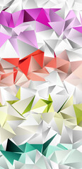 Obraz premium Abstract Low-Poly background. triangulated texture. Design 3d. Polygonal geometrical pattern. Triangular modern style