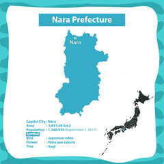 Nara Prefecture Map of Japan Country