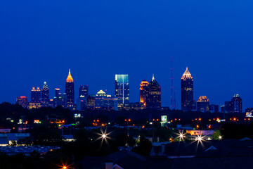 Downtown Atlanta Skyline at night © RK