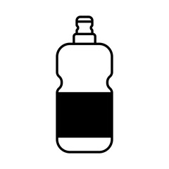 detergent bottle lineal style icon vector design