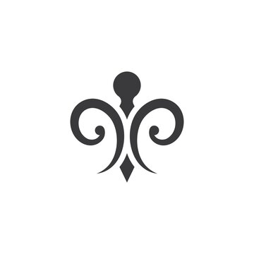fleur de lis icon vector illustration design
