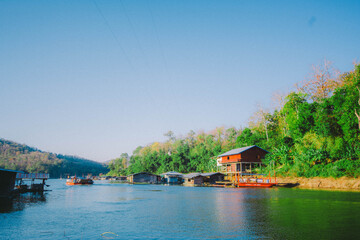 Fototapeta premium house on the river