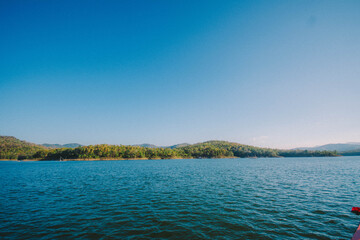 lake and mountains