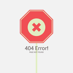 Obraz premium 404 error page not found, lost, sorry, network, erro concept, vector illustration design