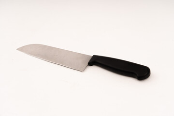 Kitchen knife on white background.