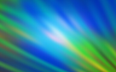 Light Blue, Green vector background with straight lines. Lines on blurred abstract background with gradient. Best design for your ad, poster, banner.