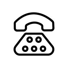 Telephone Line Icon - Vector Illustration