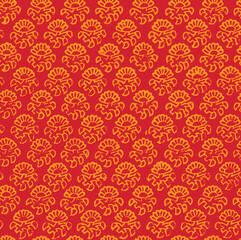 Colorful Indian Fabric Repeating Pattern