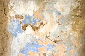 Photo sur Plexiglas Vieux mur texturé sale Un mur avec du plâtre ancien