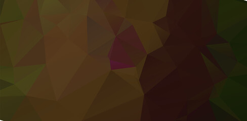 Dark Orange vector polygon abstract backdrop. Colorful illustration in polygonal style with gradient