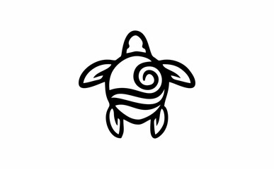 
it is a combination of waves and animal turtles