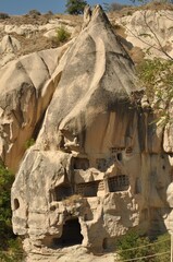 rock, stone, nature, cave, landscape, mountain, rocks, travel, canyon, desert, cliff, turkey, geology, ancient, sandstone, tourism, cappadocia, sky, old