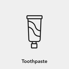 toothpaste icon vector sign symbol