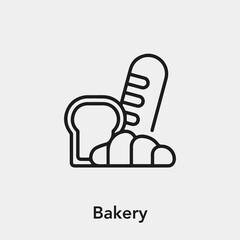 bakery icon vector sign symbol