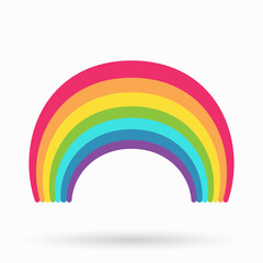 Rainbow icon. Arch spectrum. Logo illustration