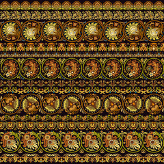 Abstract ethnic stripe pattern, vector background