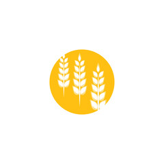 Wheat Logo Template vector symbol