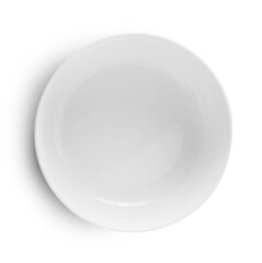 empty plate isolated on white background