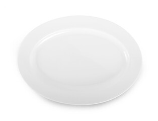 white plate isolated on white background.