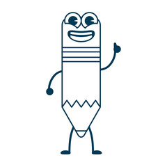 pencil school supply kawaii character