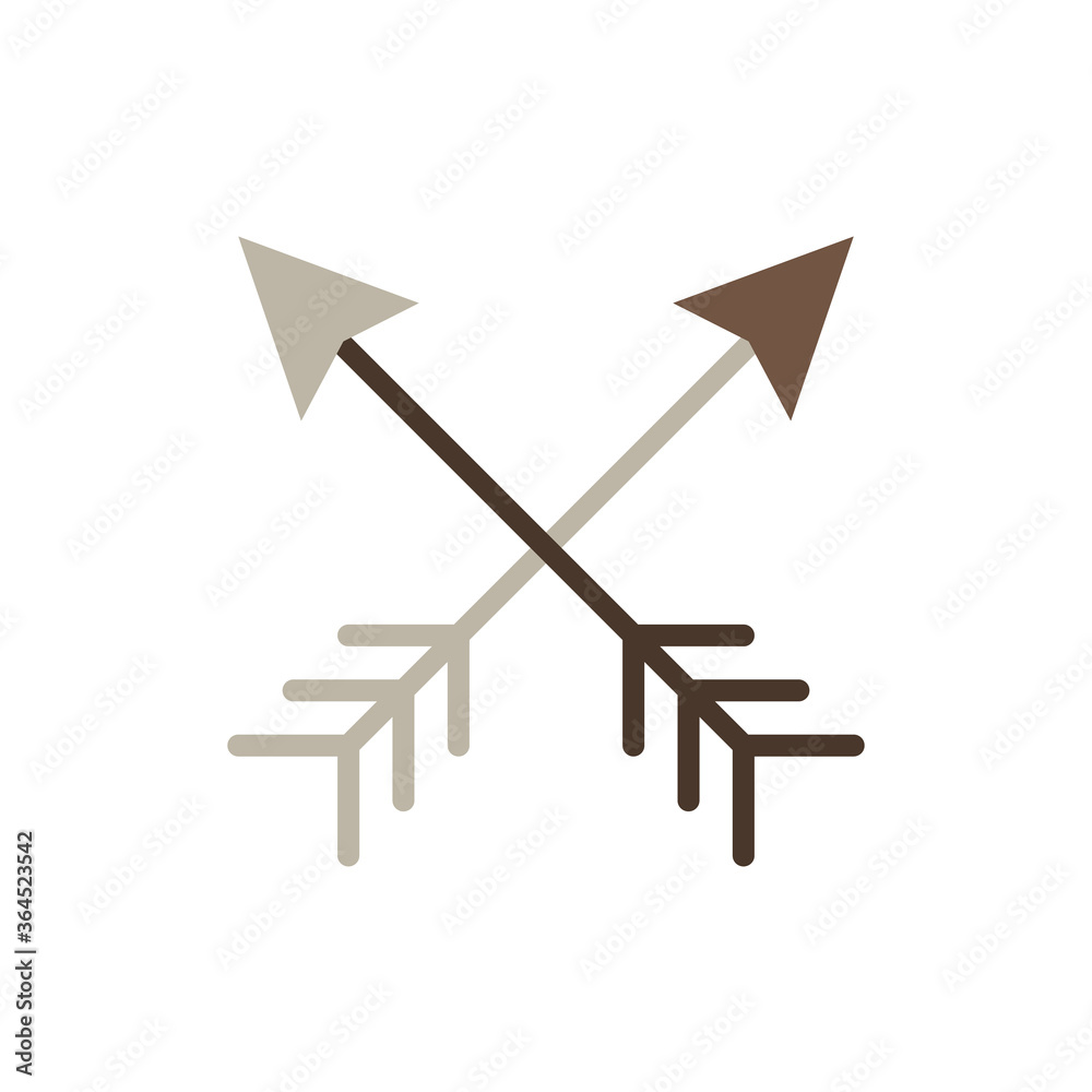 Poster arrow icon. simple color vector elements of hipster style icons for ui and ux, website or mobile app