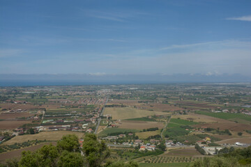 Obraz premium Italia : Panorama aereo di Capaccio Paestum,Luglio2020.